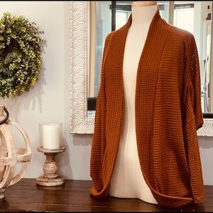 Rust in color light weight cardigan